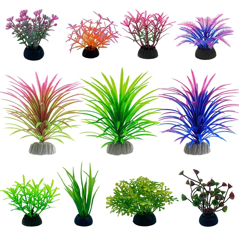 Aquarium Moss - PVC Aquarium Decorative Simulation Artificial Leaves