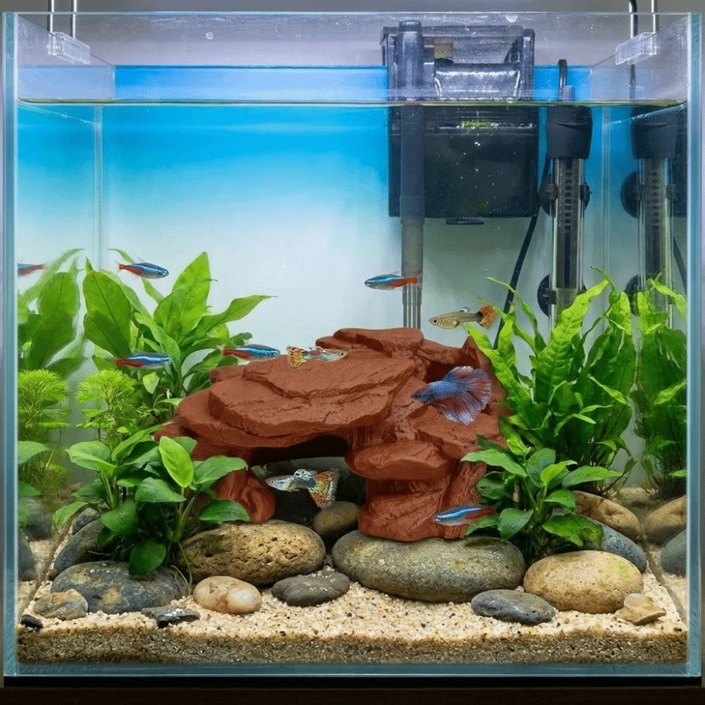 3D Printing Fish Tank Rockery  - огляд і ціна Aquarium Plants Live
