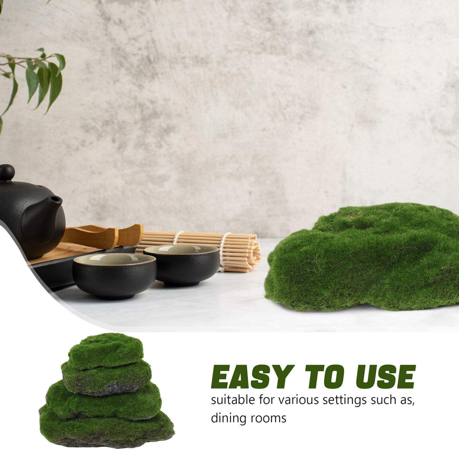 4Pcs Decorative Faux Moss Ston - огляд і ціна Aquarium Moss