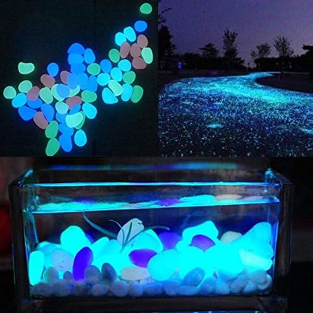 Fish Tank Rocks Glow Blue Pebb - огляд і ціна Plant Aquarium Pot